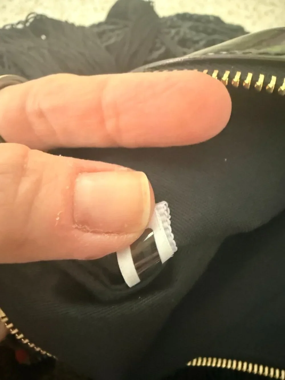 Jimmy Choo Delilah Black Macrame Fringe Tote Bag - Picture 5 of 5